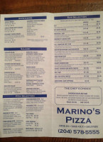 Marino's Pizza menu