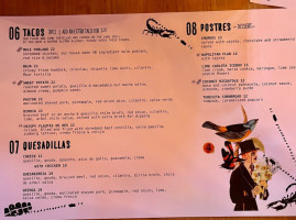El Catrin Destileria menu