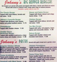 Rockin Johnny's Diner menu