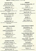 Evoo Greek Kitchen Ltd menu