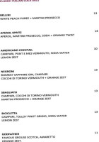 CinCin Ristorante & Bar menu