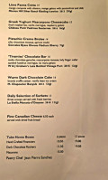 Blue Water Cafe & Raw Bar menu