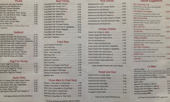 Joy Inn Restaurant & Tavern menu