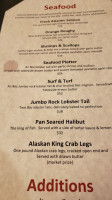 Golf's Steak House & Seafood menu