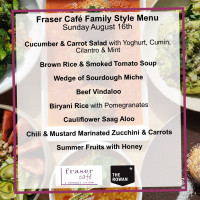 Fraser Cafe food