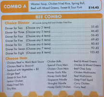 Little Bee Bbq Hk Cafe menu