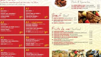 Restaurant Fu Dat menu