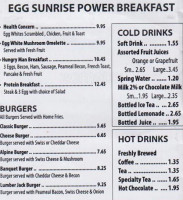 Egg Sunrise Grill menu