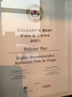 Pelican Pier Seafood Fish Market menu