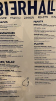 Otto's Bierhalle menu