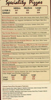 Pizza Town & Indian Cuisine Ltd menu