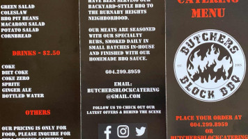 Butchers Block BBQ food