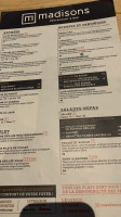 Madisons Bar Lachenaie menu