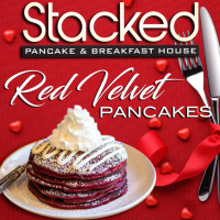 Stacked Pancake Breakfast House Angus food