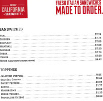 California Sandwiches food