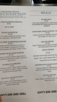 Riverstone Bar & Grill menu