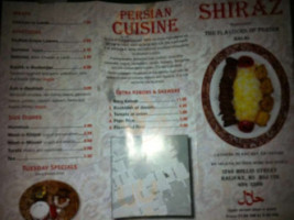 shiraz menu