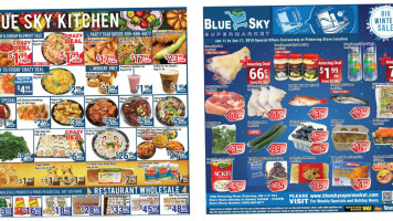 Blue Sky Supermarket food