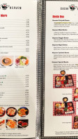 Sushi Heaven In New Westminster menu
