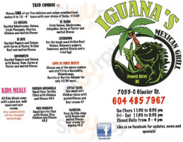 Iguanas Mexican Grill food