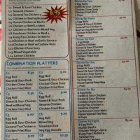 Six Flags Chinese Thai Sushi menu