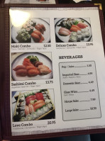 Sushi Train menu