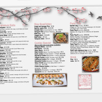 Sushi Train menu