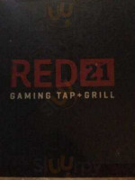 Red21 Gaming Tap Grill food