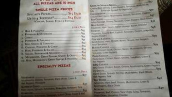 Portly Penguin Pizza menu