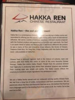 Hakka Ren Chinese Restaurant menu