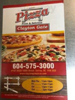 Clayton Gate Pizza food