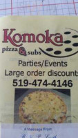 Komoka Pizza & Subs food