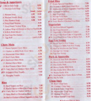 Manseng Kitchen menu