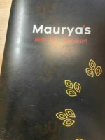 Maurya's Rest. .banquet menu