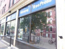 Winnipeg Free Press News Cafe outside