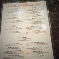 The Roof Top Bar And Grill menu