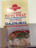 Restaurant Wing Phat food