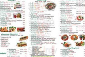 Pho 777 Restaurant menu