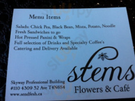Stems Flowers And Cafe inside