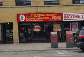 The Real McCoy Burgers and Pizza outside