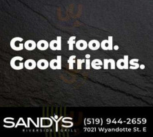 Sandy's Riverside Grill food