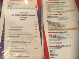 La Vieille Europe menu