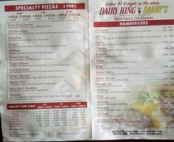 Buddie’s Pizza Dairy King menu