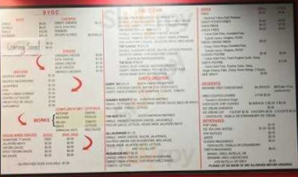 Zeal Burgers menu