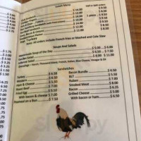 The Roosteraunt menu