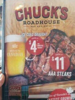 Chuck's Roadhouse Grill food