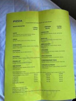 Mile 0 Pizza menu