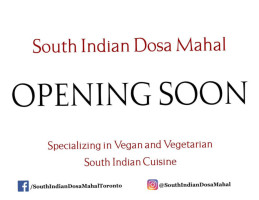 South Indian Dosa Mahal menu