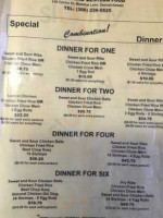 Wayne's Cafe menu