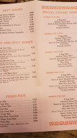 South Shore menu